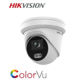 Hikvision DS-2CD2347G2-LU 4MP Gen2 Outdoor ColorVu Turret Camera with Acusense & Mic